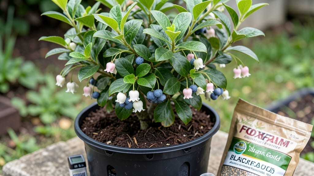 Potting Soil for Acid-Loving Plants: Peat Moss and Pine Bark Mix for Blueberries and Azaleas