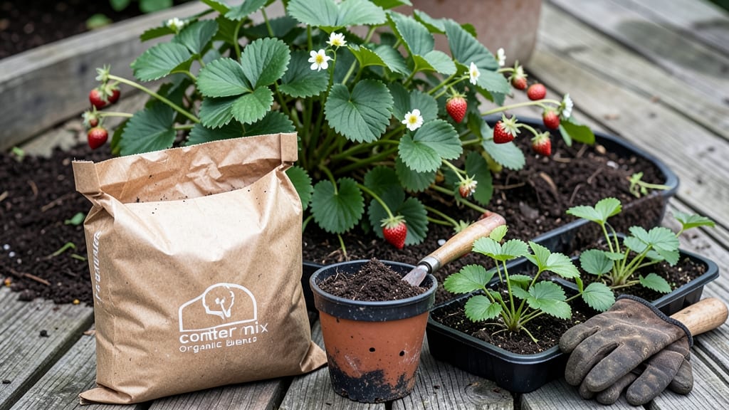 Potting Soil for Strawberry Plants: Lightweight Loam With Perfect Drainage and Acidic Balance