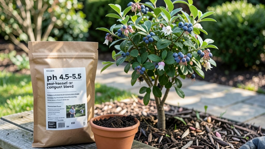 Potting Soil for Blueberry Bushes: Acid-Level Targets and Mixing Ratios for Optimal Growth
