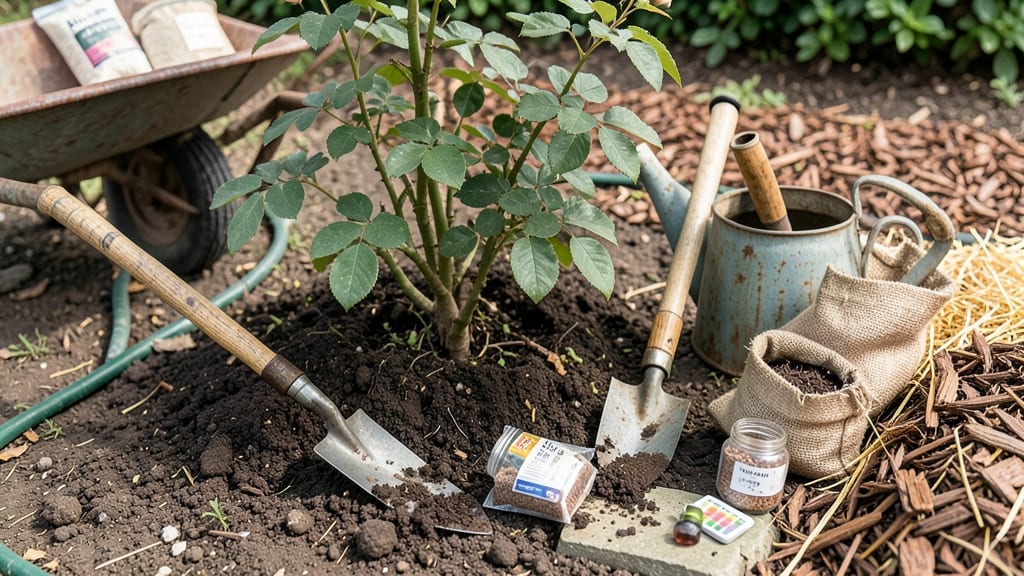 Rose Garden Soil Preparation: Loose, Nutrient-Dense Mix for Vibrant Blooms