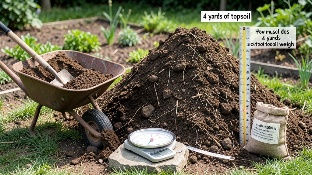 How Much Does 4 Yards of Topsoil Weigh: Weight Variations by Moisture and Compaction