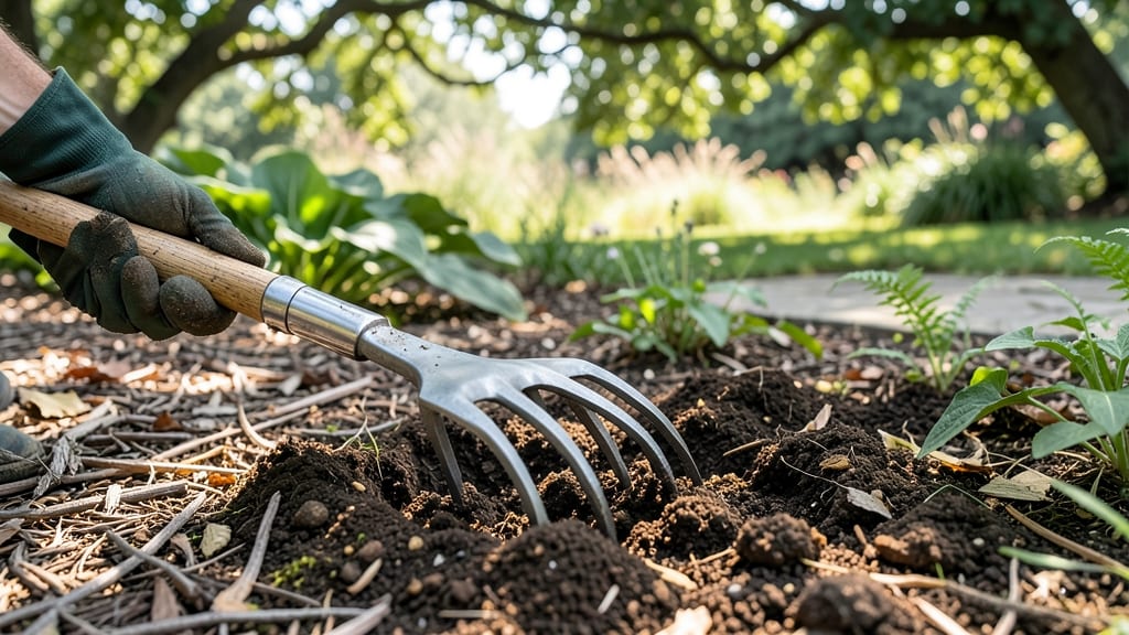 Soil Turning Tool: Aerates Compacted Soil for Root Growth and Drainage
