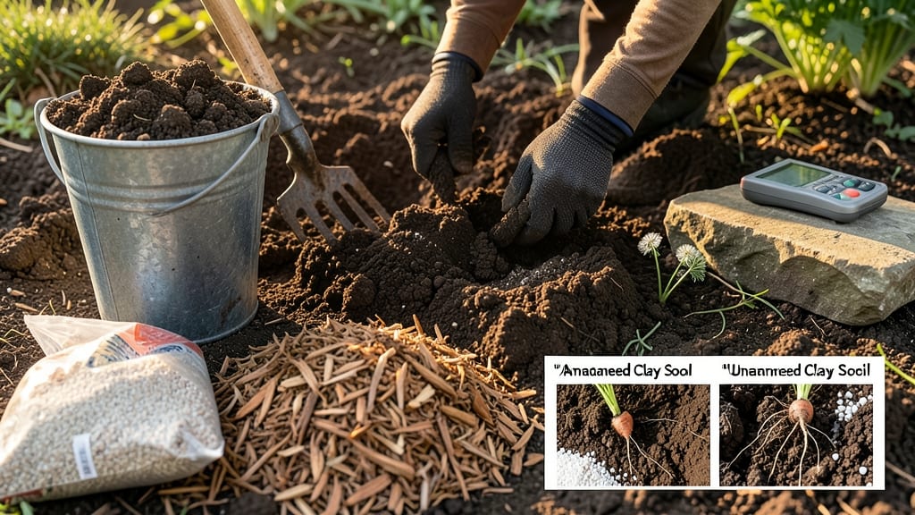 Soil Amendments for Clay Soil: Break Compaction, Boost Drainage Naturally