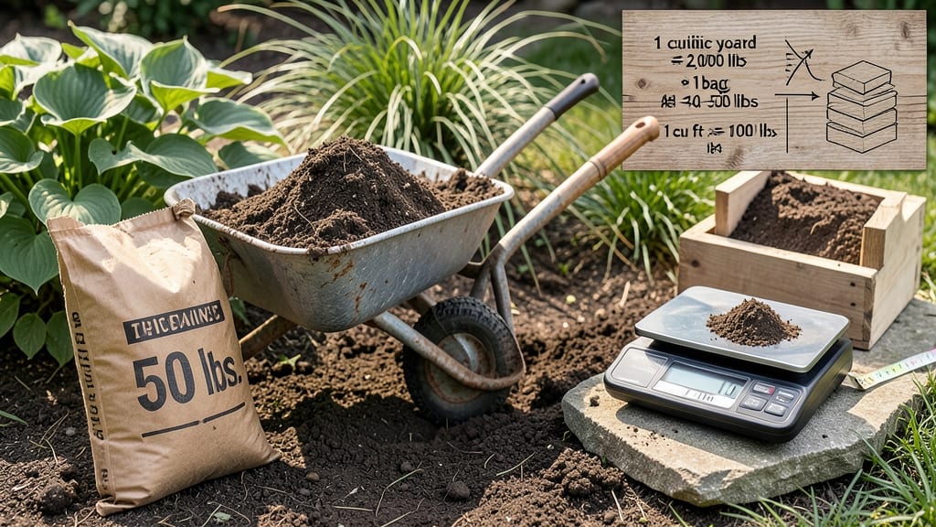 How Much Topsoil Weighs: Cubic Foot to Pound Conversion Chart