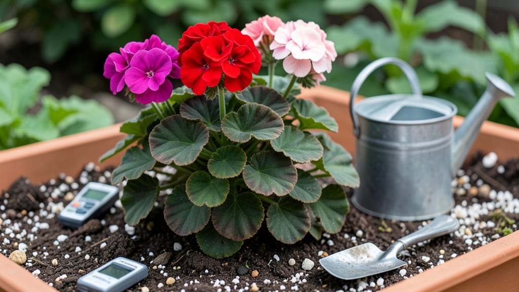 Soil for Geraniums: Well-Draining, Slightly Acidic Mix With 50% Sand