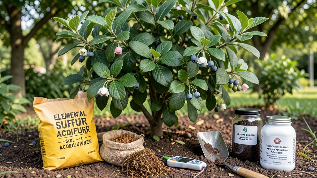 How to Make Soil Acidic: Peat Moss and Pine Needle Blend for Blueberries