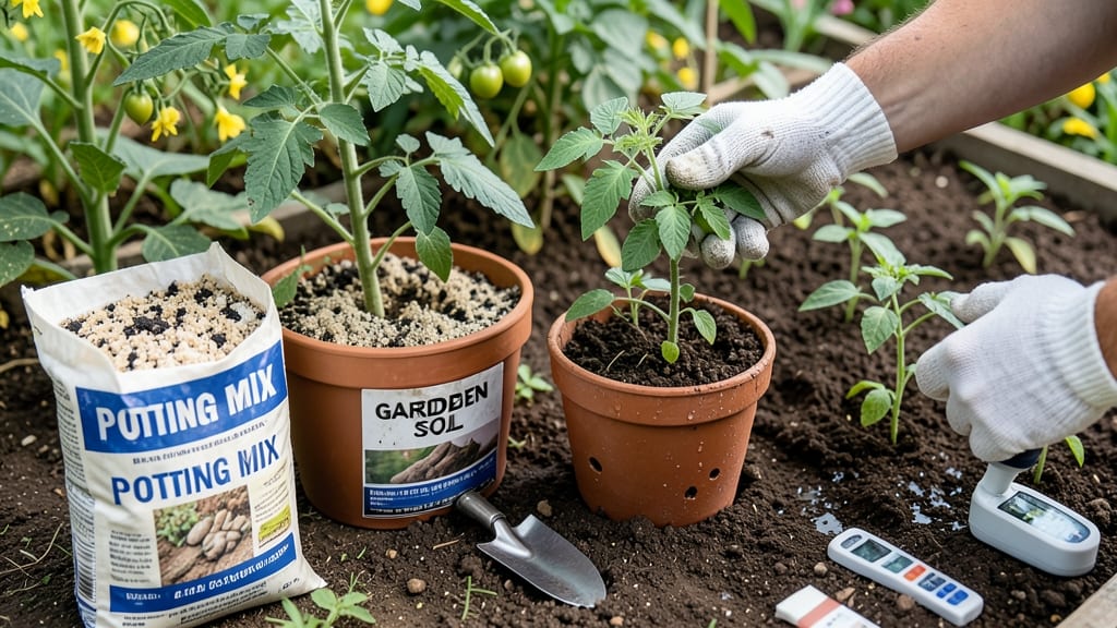 Potting Mix vs Garden Soil for Vegetables: The Exact Choice for Bigger Harvests
